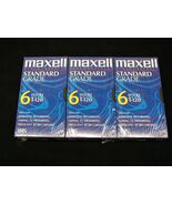 Maxell T-120  Standard Grade Video Tapes - 6 Hrs (214016) NEW SEALED!  L... - $270.38 MXN
