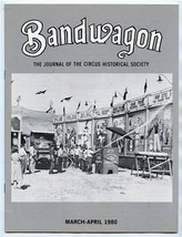 BANDWAGON Journal of the Circus Historical Society March Apr 1980 Ringling Bros - £9.49 GBP