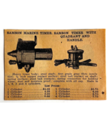 1917 Samson Marine Timer Quadrangle Advertisement Chas Miller Automobili... - €17,46 EUR
