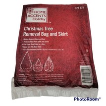 Home Accents Holiday Christmas Tree Removal Bag &amp; Skirt, Lg Size Bag - £9.58 GBP