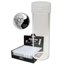 5 BCW Coin Tubes - Nickel - $6.80