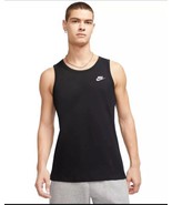 Nike Men&#39;s Sportswear Club Futura Tank in Black/White, Size : 2XL, BQ126... - $376.79 MXN