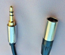 1'Ft Mini Xlr Male To 3.5Mm Trs Male Slim Plug Pro Mic Premium Audio Cable Aux - £22.42 GBP