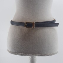 Vintage Liz Claiborne Accessories Gray Skinny Full Grain Semi Aniline Leather L - $21.51