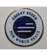 Vintage Big DESERT STORM lapel pin or hat pin/badge - £10.19 GBP