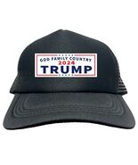 TRUMP GOD FAMILY COUNTRY MAGA 2024 FUNNY Trucker Hat Cap Foam Mesh HF0319 - $19.79