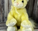 2003 Ty Classic Beanie Buddy - Glitz Sparkly Yellow Cat - 18&quot; Long - Smo... - $9.74