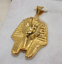 Egyptian Handmade Pharaoh king Tut Hallmark 18K Yellow Gold Pendant 9 Gr - $1,339.41