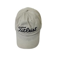 Titleist True Fit Hat Cap Ladies Size M-L USA Flag Patch Golf Tennis Tan Stretch - £10.12 GBP