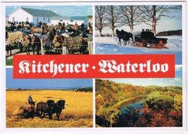 Postcard Mennonite Lifestyle Kitchener Waterloo Ontario Multi View - £3.09 GBP
