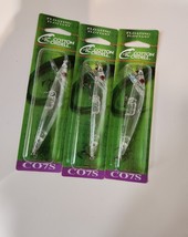 Lot of 3 Cotton Cordell C07S CLEAR Floating Flottant Shalloe CC Minnow - $12.86