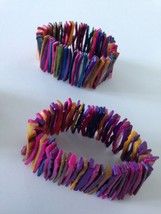 set of 2 multicolored shell bracelets - £23.50 GBP