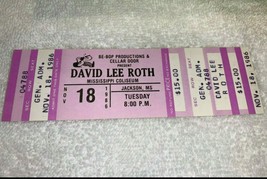 David Lee Roth Van Halen 1986 Unused Concert Ticket Pass Miss Coliseum Jackson - £7.85 GBP
