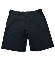 Haggar Men Size 38 (Measure 36x9) Black Polyester Chino Shorts - $11.70