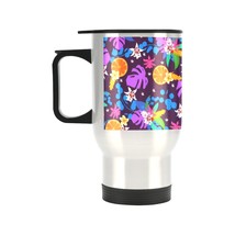 Insulated Stainless Steel Travel Mug - Commuters Cup - Citrus  (14 oz) - £11.79 GBP