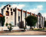 San Gabriel Archangel Mission CA California DB Postcard S24 - $2.92