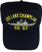 USS LAKE CHAMPLAIN CG-57 HAT NAVY SHIP TICONDEROGA CLASS GUIDED MISSILE ... - £18.38 GBP