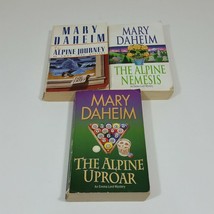 3 Emma Lord Mystery Paperback Books by Mary Daheim Alpine Nemesis Uproar Journey - £11.93 GBP