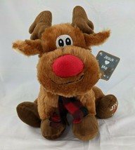 Fiesta Moose Deer Plush 11 Inch Jesus Loves Me Emblem Stuffed Animal Toy - $8.95