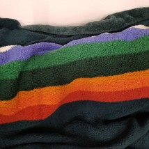 PENDLETON Sherpa fleece blanket QUEEN, Serape Stripe Green - £23.36 GBP