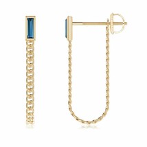 Authenticity Guarantee

ANGARA London Blue Topaz Curb Link Chain Earring... - $905.52