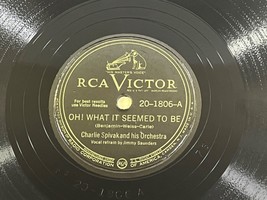 Charlie Spivak - Oh! What It Seemed To Be ~ 78 Rpm Tempo 20-1806 - £9.30 GBP