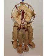 Souvenir white brown Dream Catcher Fur beads - $34.71 CAD