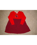 Vintage Papermoon Girls Long Sleeve Dress Red Apple Plaid Size 5 - $9.00