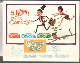 5 Golden Hours-Lobby Card-1961-Ernie Kovacs-Cyd Charisse-George Sanders - £37.85 GBP