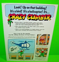 Crazy Climber Arcade Flyer 1980 Original Vintage Retro Video Game Art 8.5&quot; x 11&quot; - £22.33 GBP