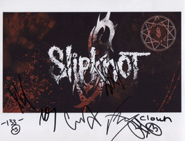 Slipknot (Band) Fully Signed 8&quot; x 10&quot; Photo + COA Lifetime Guarantee - £303.74 GBP