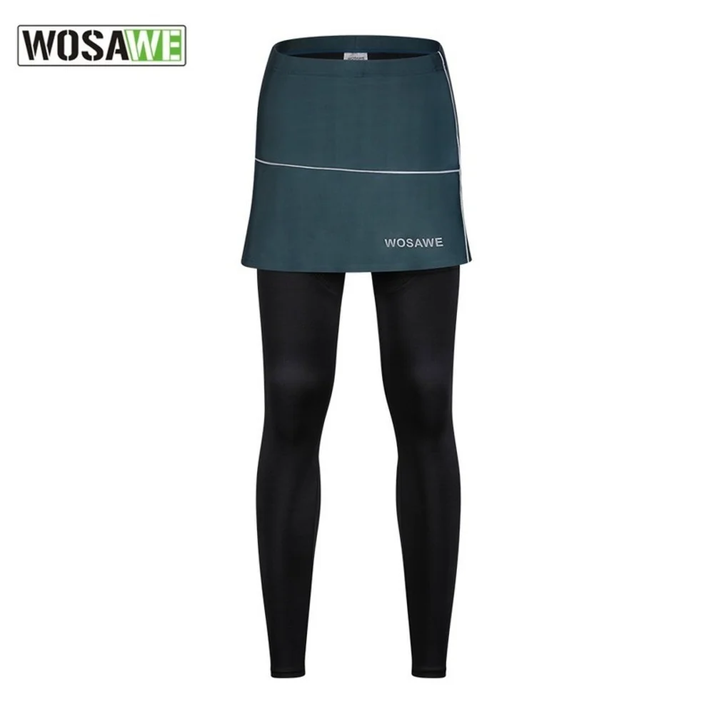 Sporting WOSAWE Women Cycling Long Skirt Pants Road Bike Tights Bicycle Pants Wo - £57.40 GBP