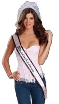 Dreamgirl “Bridalicious” Bride 3 Pc Accessory Kit Veil Sash Bachelorette Party - £11.84 GBP