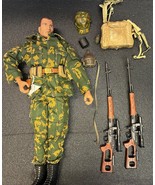 Ultimate Soldier Modern Russian Sniper Spetsnaz 1/6 Figure w/ 2 Rifles &amp;... - $48.95 CAD