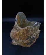 Burning Man Artist Jennifer Cull Stone Vase Polished &amp; Natural Flower Frogs - €76,97 EUR