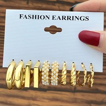 17KM Bohemian Gold Color  Earrings Set For Women Girls 27 Styles Butterfly Acryl - £10.66 GBP