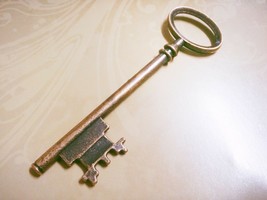 10 Large Key Pendants Skeleton Keys Antique Bronze Tone Big Steampunk Charm 80mm - £8.64 GBP