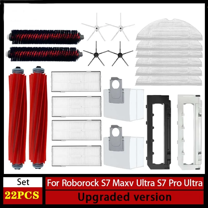 R roborock s7 maxv ultra s7 pro ultra robot vacuum accessories mop hepa filter dust bag thumb200