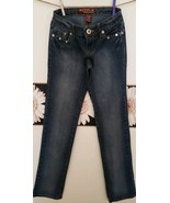 Sizzle Brand Blue Jeans ~ Juniors ~ Women&#39;s Size 1 ~ Embellished Pockets - $49.11 CAD