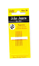 John James Tapestry Needles Size 28 - $7.95