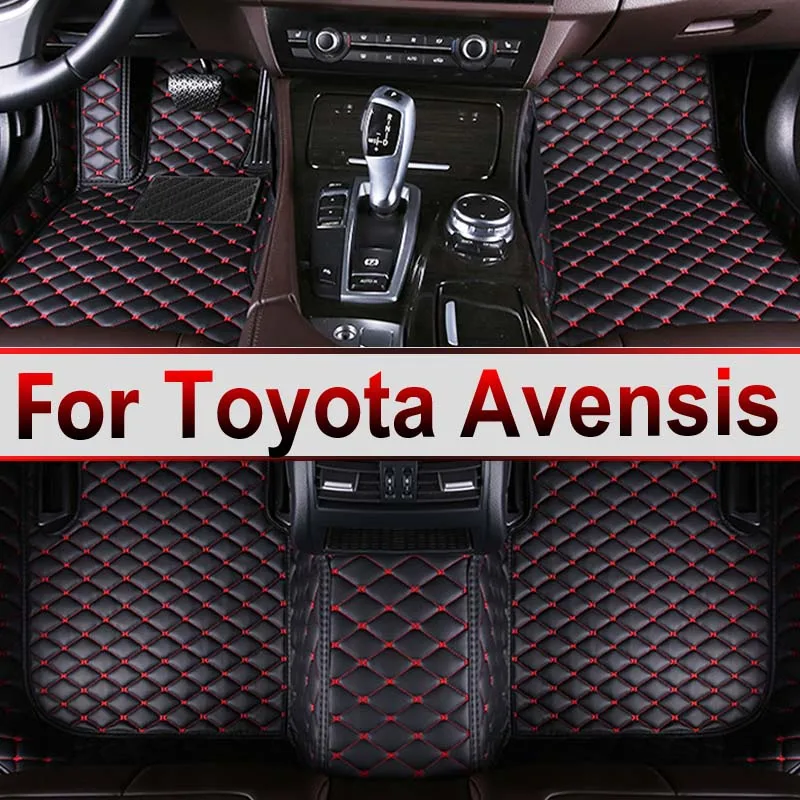 Car Floor Mats For Toyota Avensis T270 2010~2017 Full Set Luxury Leather Mat - £41.08 GBP+