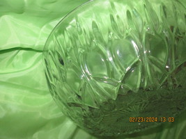 Vintage Clear Glass Candy Dish Nut Bowl Vertical Lines Glassware Unknown Maker - £7.19 GBP
