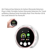 4-in-1 Carbon Monoxide Detectors &amp;Natural Gas Leak Detector, Portable - $817.98 MXN