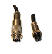 6 PIN MICROPHONE AMPHENOL SOCKET AND PLUG FOR HAM RADIO / CB RADIO - £10.75 GBP