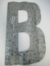 Corrugated Metal Letter B Rustic Country Farmhouse Industrial 12&quot; - £1.95 GBP