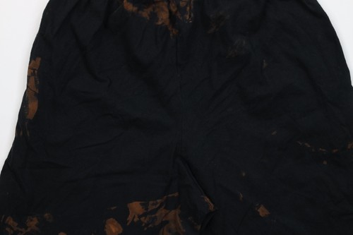 Vintage Y2K Champion Mens Medium Custom Acid Wash Above Knee Shorts Black Cotton Item image 9