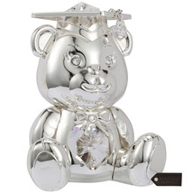 Matashi Silver Plated Graduation Bear with Matashi Crystals Gift for Christmas - £19.97 GBP