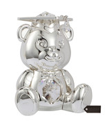 Matashi Silver Plated Graduation Bear with Matashi Crystals Gift for Chr... - $472.21 MXN