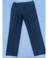 Talbots Pants Womens 12P Black Classic Side Zip Straight Trousers Career... - $331.17 MXN