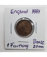 Coin Great Britain  1 Farthing 1881  km# 753 Bronze - $5.93